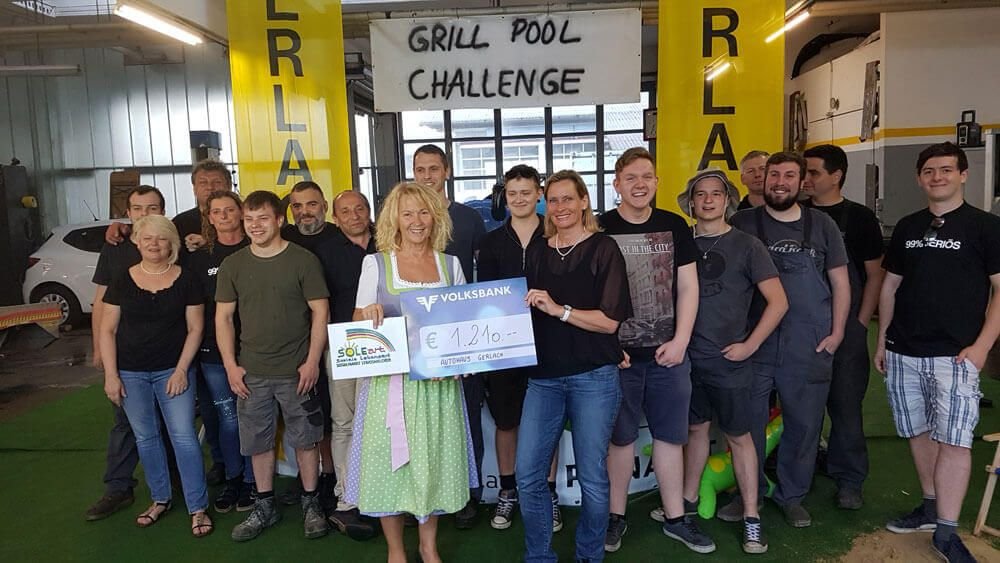 2018 Spende von Autohaus Gerlach Water Challenge