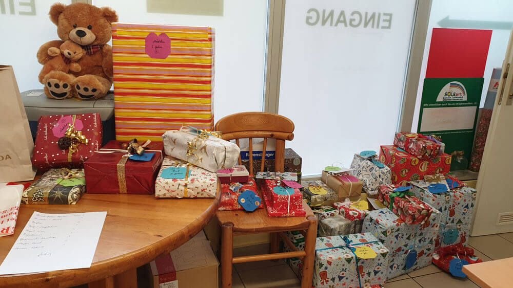 Alljährliche Weihnachtsgeschenke für alle Kinder von INJOY Straßwalchen